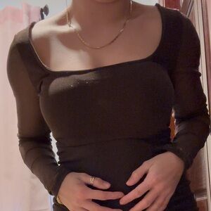 Brown sparkly Windsor dress